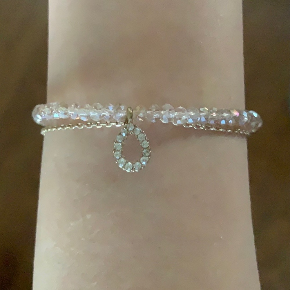 Beaded crystal bracelet
